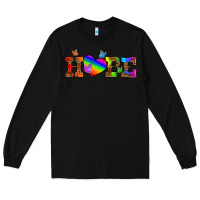 Black lgbtq heart and hope Long Sleeve Tee - HRA Design Shop