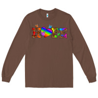 Chestnut lgbtq heart and hope Long Sleeve Tee - HRA Design Shop