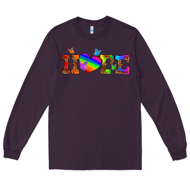 Lgbtq Heart And Hope Long Sleeve Tee by HRA Design Shop | Teevron