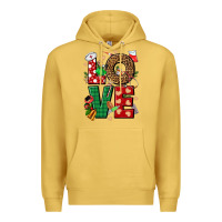 Antique Gold Love Nurse Christmas Premium Hoodie - NancyCooperArtShop