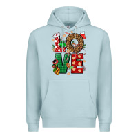 Blue Mist Love Nurse Christmas Premium Hoodie - NancyCooperArtShop