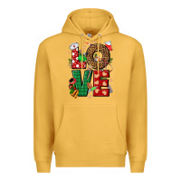 Mustard Love Nurse Christmas Premium Hoodie - NancyCooperArtShop