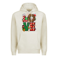 Oatmeal Heather Love Nurse Christmas Premium Hoodie - NancyCooperArtShop