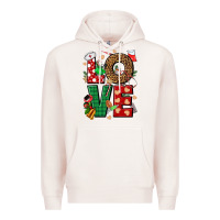 Pale Pink Love Nurse Christmas Premium Hoodie - NancyCooperArtShop