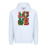 White Love Nurse Christmas Premium Hoodie - NancyCooperArtShop