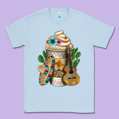 Mexican Hot Coffee Cup Classic Tee Designed By Fadigitalartstudio