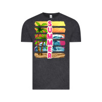 Vintage Black summer with background tbw Vintage Tee - texasbilliewilder