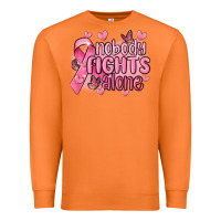 Carrot nobody fights alone cancer Premium Sweatshirt - MaliasSmallBusiness
