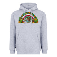 Heather Grey mexican flag cactus and sunflowers rainbow Heavyweight Hoodie - Jasminsmagicworld