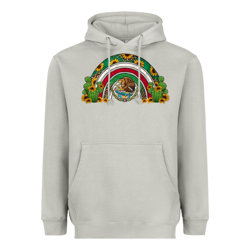 Mexican Flag Cactus And Sunflowers Rainbow Heavyweight Hoodie by Jasminsmagicworld | Teevron
