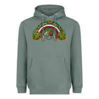 Sage mexican flag cactus and sunflowers rainbow Heavyweight Hoodie - Jasminsmagicworld