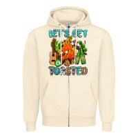 Sandshell let's get toasted with camp fire Zipper Hoodie - AdoDesignShop