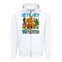 White let's get toasted with camp fire Zipper Hoodie - AdoDesignShop