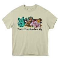 Mossy Peace Love Landrace Pig Heavy Core Tee - LillyAllenDesigns