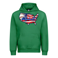 Emerald usa flag baseball Urban Hoodie - BarkalooDesign