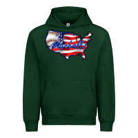 Foreset Green usa flag baseball Urban Hoodie - BarkalooDesign