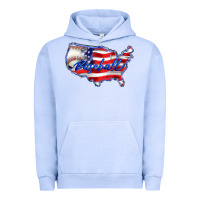 Pigment Grape Ice usa flag baseball Urban Hoodie - BarkalooDesign