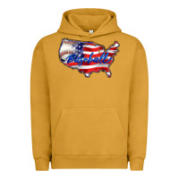 Pigment Peanut Butter usa flag baseball Urban Hoodie - BarkalooDesign