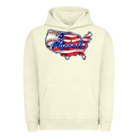 Pigment Pistachio usa flag baseball Urban Hoodie - BarkalooDesign