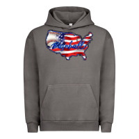 Pigment Tornado usa flag baseball Urban Hoodie - BarkalooDesign