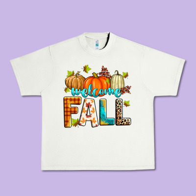 Welcome Fall Urban Heavy Tee Designed By Zillion Design Studio