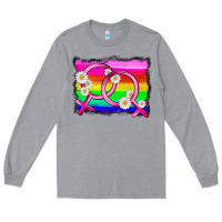 Heather Grey lgbtq gender lesbian symbol Long Sleeve Tee - HRA Design Shop