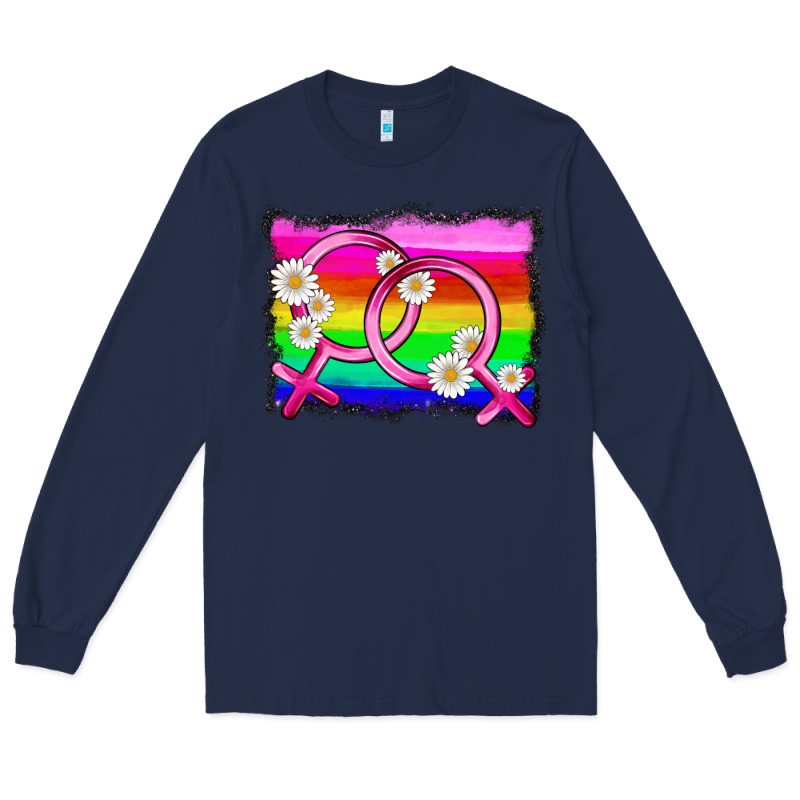 Lgbtq Gender Lesbian Symbol Long Sleeve Tee by HRA Design Shop | Teevron