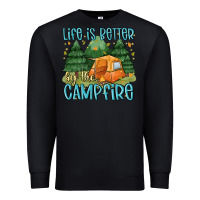 Black life is better by the camp fire Premium Sweatshirt - MaliasSmallBusiness