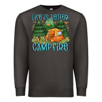 Smoke life is better by the camp fire Premium Sweatshirt - MaliasSmallBusiness