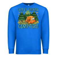 True Royal life is better by the camp fire Premium Sweatshirt - MaliasSmallBusiness