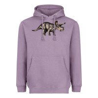 Lavender Triceratops Horridus Heavyweight Hoodie - LillyAllenDesigns