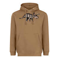 Toasted Coconut Triceratops Horridus Heavyweight Hoodie - LillyAllenDesigns