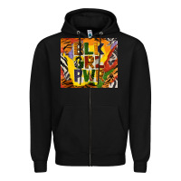 Black black girl power tumbler Zipper Hoodie - BundleAndBundleShop
