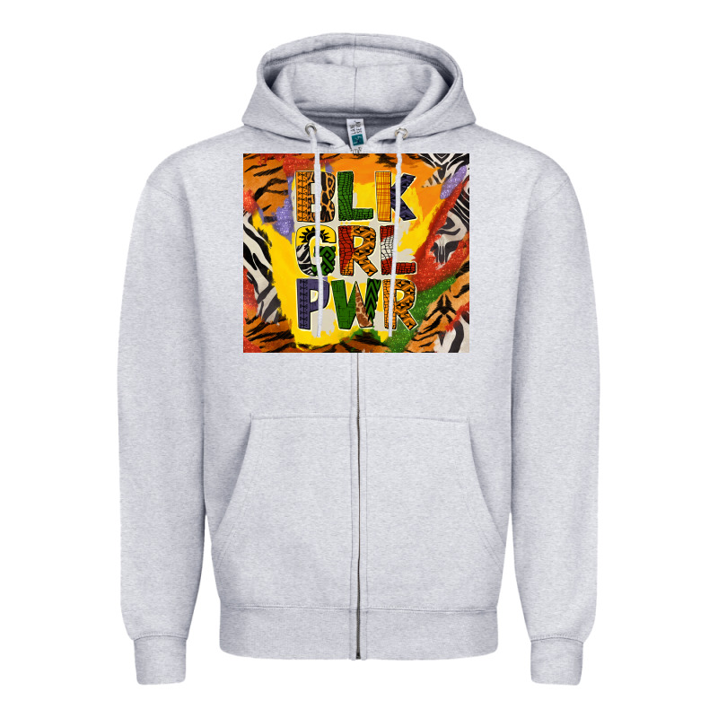 Black Girl Power Tumbler Zipper Hoodie by BundleAndBundleShop | Teevron