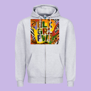 Black Girl Power Tumbler Zipper Hoodie Designed By Bundleandbundleshop