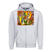 Heather Grey black girl power tumbler Zipper Hoodie - BundleAndBundleShop