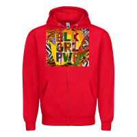 Red black girl power tumbler Zipper Hoodie - BundleAndBundleShop