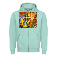 Seafoam black girl power tumbler Zipper Hoodie - BundleAndBundleShop