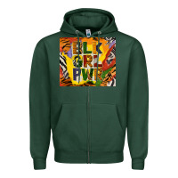Sports Green black girl power tumbler Zipper Hoodie - BundleAndBundleShop