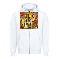 White black girl power tumbler Zipper Hoodie - BundleAndBundleShop