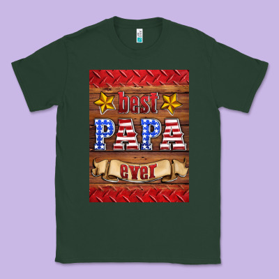 Best Papa Ever Air Freshener Classic Tee Designed By Hra Design Shop