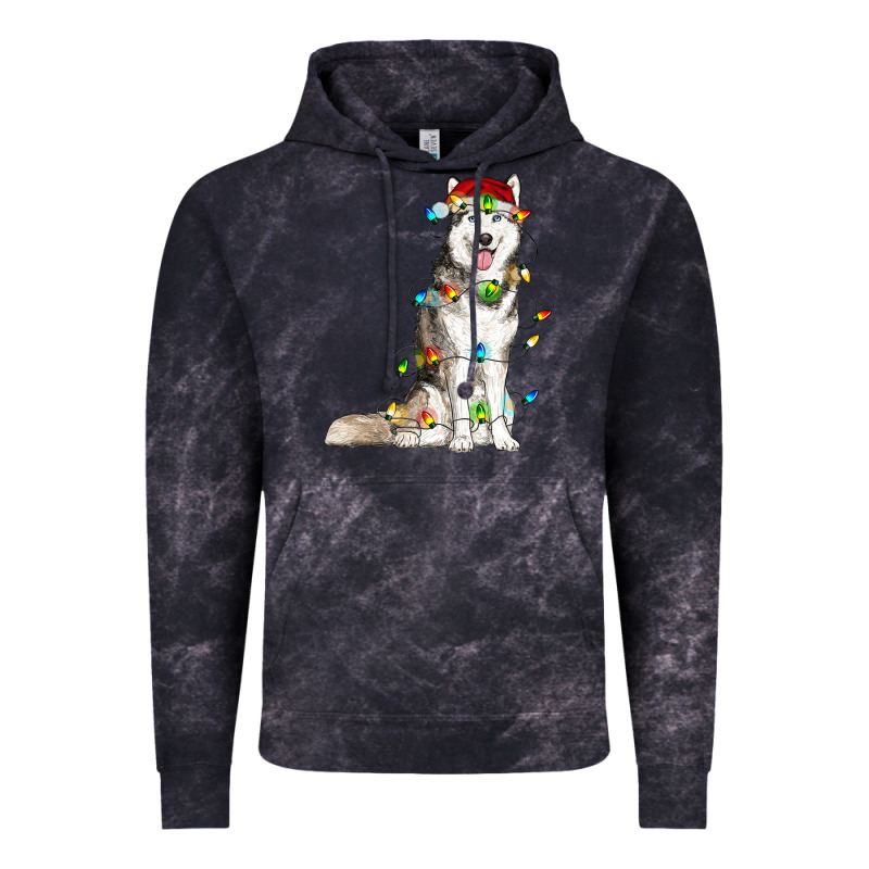 Husky Christmas Lights Vintage Hoodie by RanaPortraitStore | Teevron