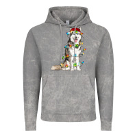 Cloud Rock Husky Christmas Lights Vintage Hoodie - RanaPortraitStore
