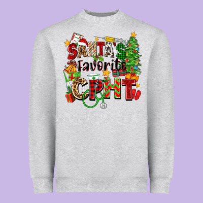 Santa's Favorite Cpht Heavyweight Sweatshirt Designed By Zillion Design Studio