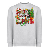 Heather Grey santa's favorite cpht Heavyweight Sweatshirt - Zillion Design Studio