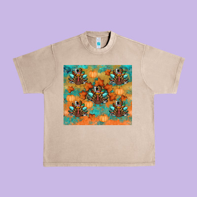 Thanksgiving Turkey Fall Urban Heavy Tee Designed By Ranaportraitstore