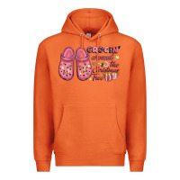 Carrot Pink Christmas crocin' around the Christmas tree Premium Hoodie - NancyCooperArtShop