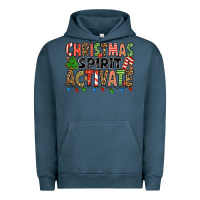 Pigment Midnight Navy christmas spirit activate Urban Hoodie - Jasminsmagicworld