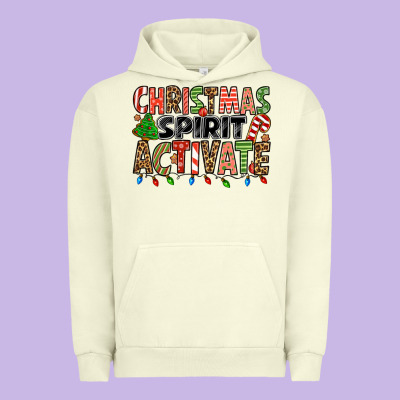 Christmas Spirit Activate Urban Hoodie Designed By Jasminsmagicworld