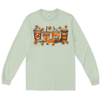 Matcha Fall Coffee Drink Long Sleeve Tee - RacoonDesign